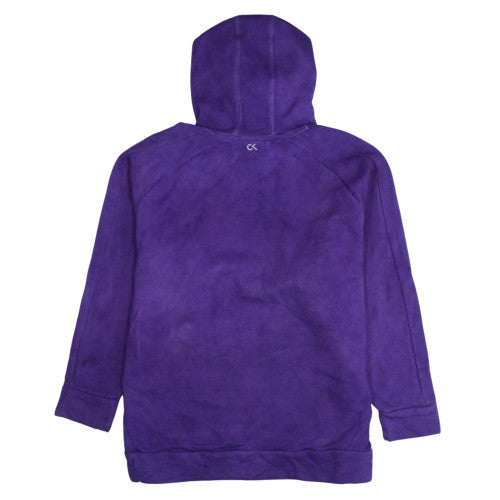 Calvin Klein Men's Purple Pullover Hoodie Medium Fleece Logo