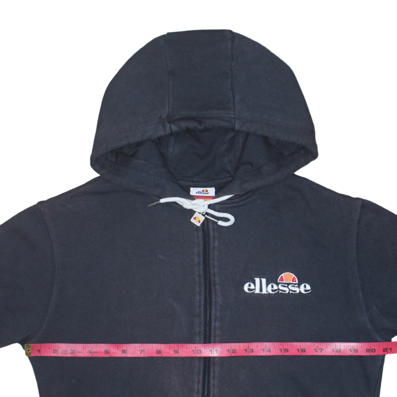 Ellesse Men's Black Full Zip Hoodie Size S Regular Fit