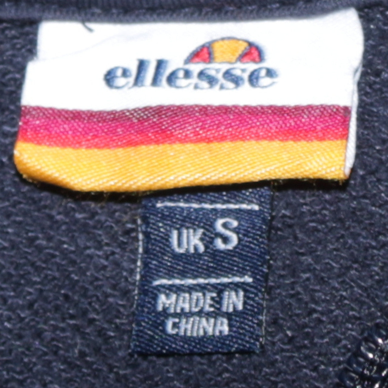Ellesse Men's Black Full Zip Hoodie Size S Regular Fit