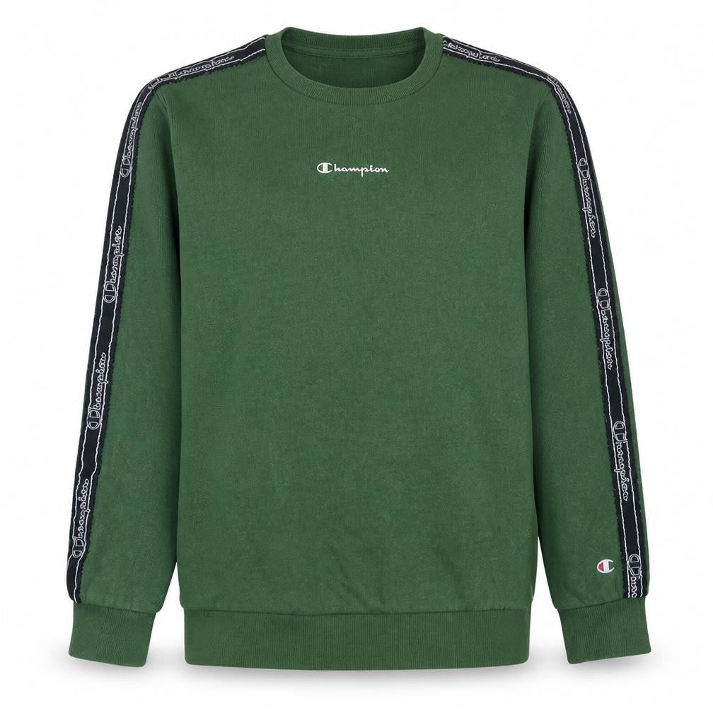 Champion Boys Green Logo Crew Neck Sweatshirt 13-14 Years