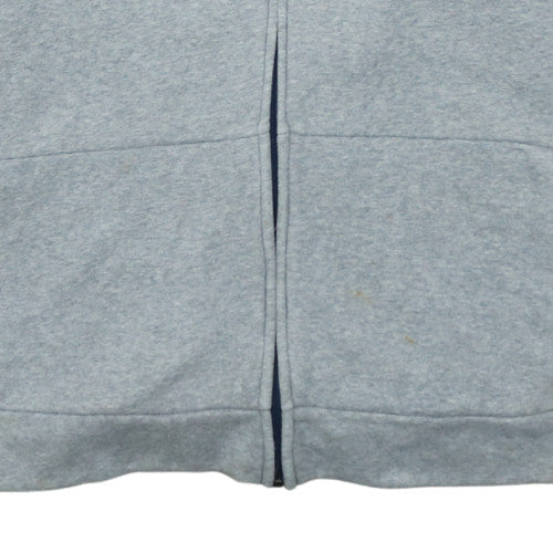 Adidas Boys Grey & Navy Full Zip Fleece Hoodie Size 15-16 Years
