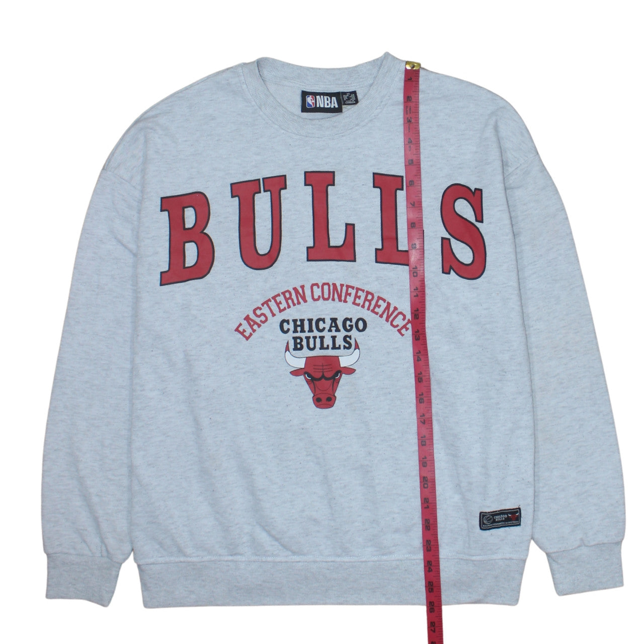 NBA Primark Women Grey Chicago Bulls Crew Neck Sweatshirt XS