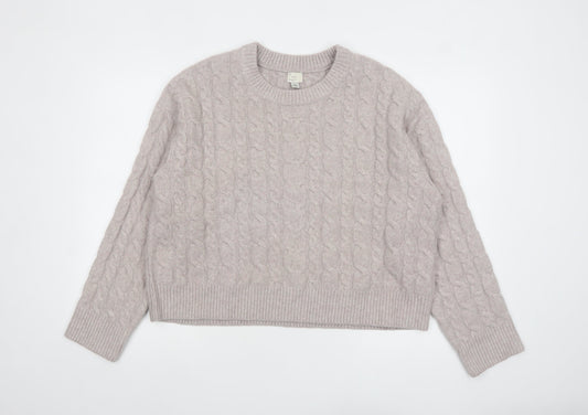 A New Day Women’s Beige Cable-Knit Jumper Size 2XL