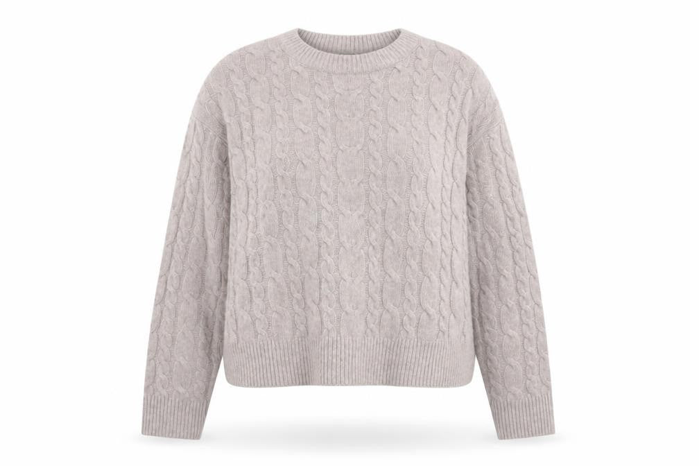 A New Day Women’s Beige Cable-Knit Jumper Size 2XL