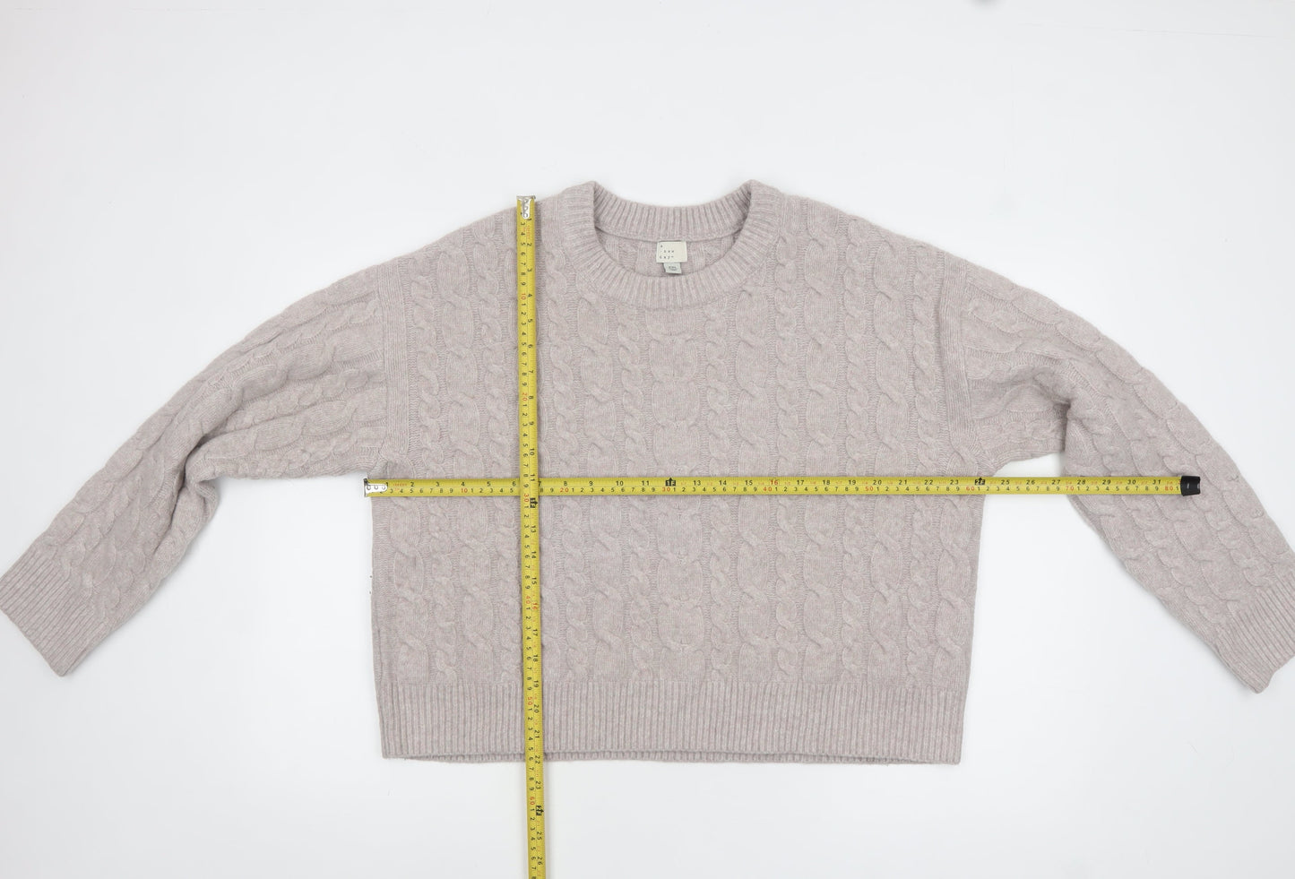 A New Day Women’s Beige Cable-Knit Jumper Size 2XL