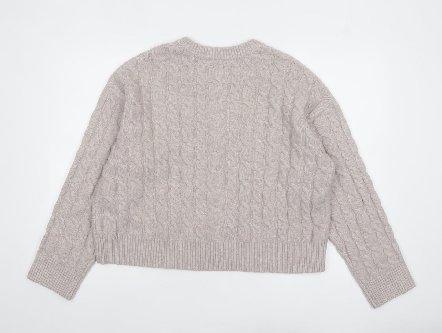 A New Day Women’s Beige Cable-Knit Jumper Size 2XL