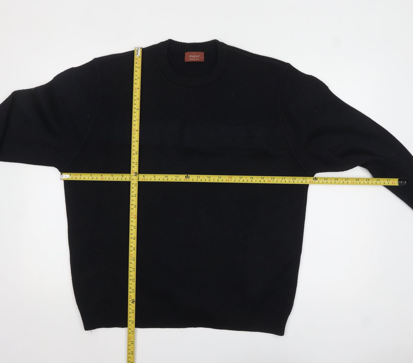 Marks and Spencer Men’s Navy Blue Wool Blend Pullover Jumper Size L
