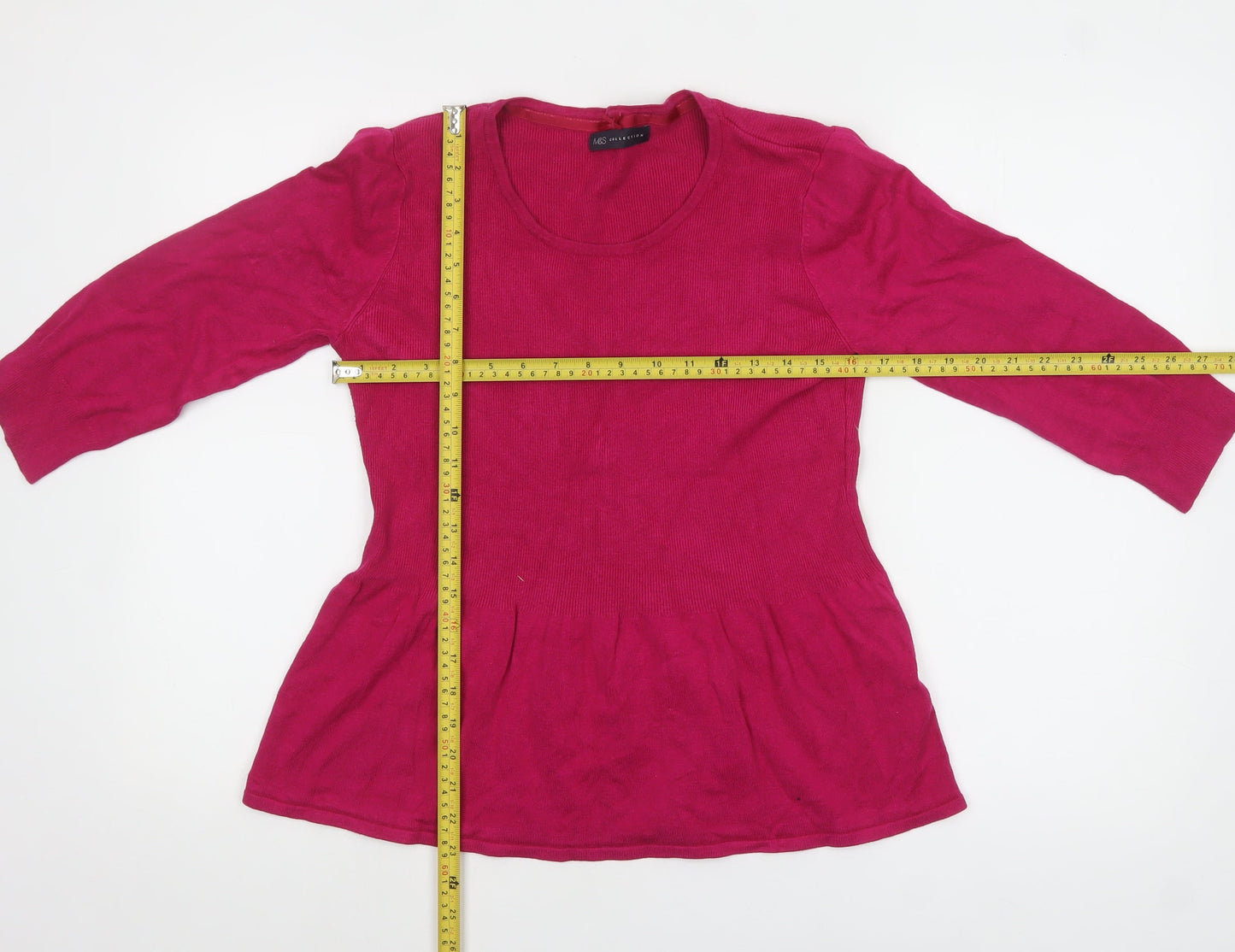 Marks and Spencer Women's Pink Size 12 Tunic Jumper