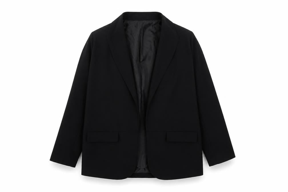 Boohoo Women's Black Blazer Jacket Size 12 Tailored Workwear
