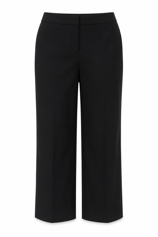 Boden Women's Black Cotton Straight Leg Dress Pants Size 12