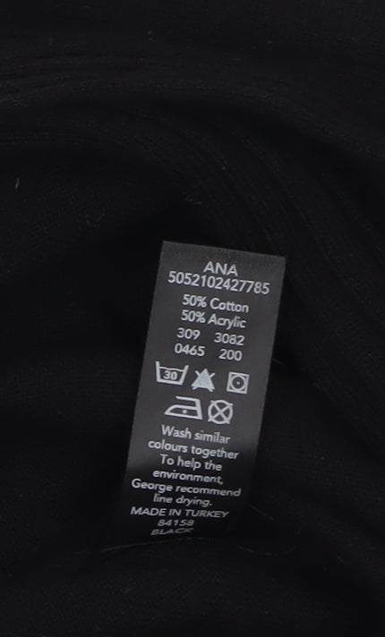 George Women’s Black Cotton Blend Cardigan Size 12 Long Sleeve