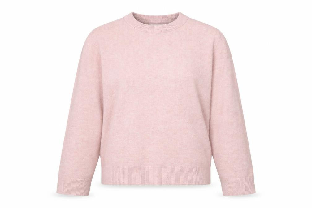 Marks & Spencer Women Pink Crew Neck Long Sleeve Knit Jumper M