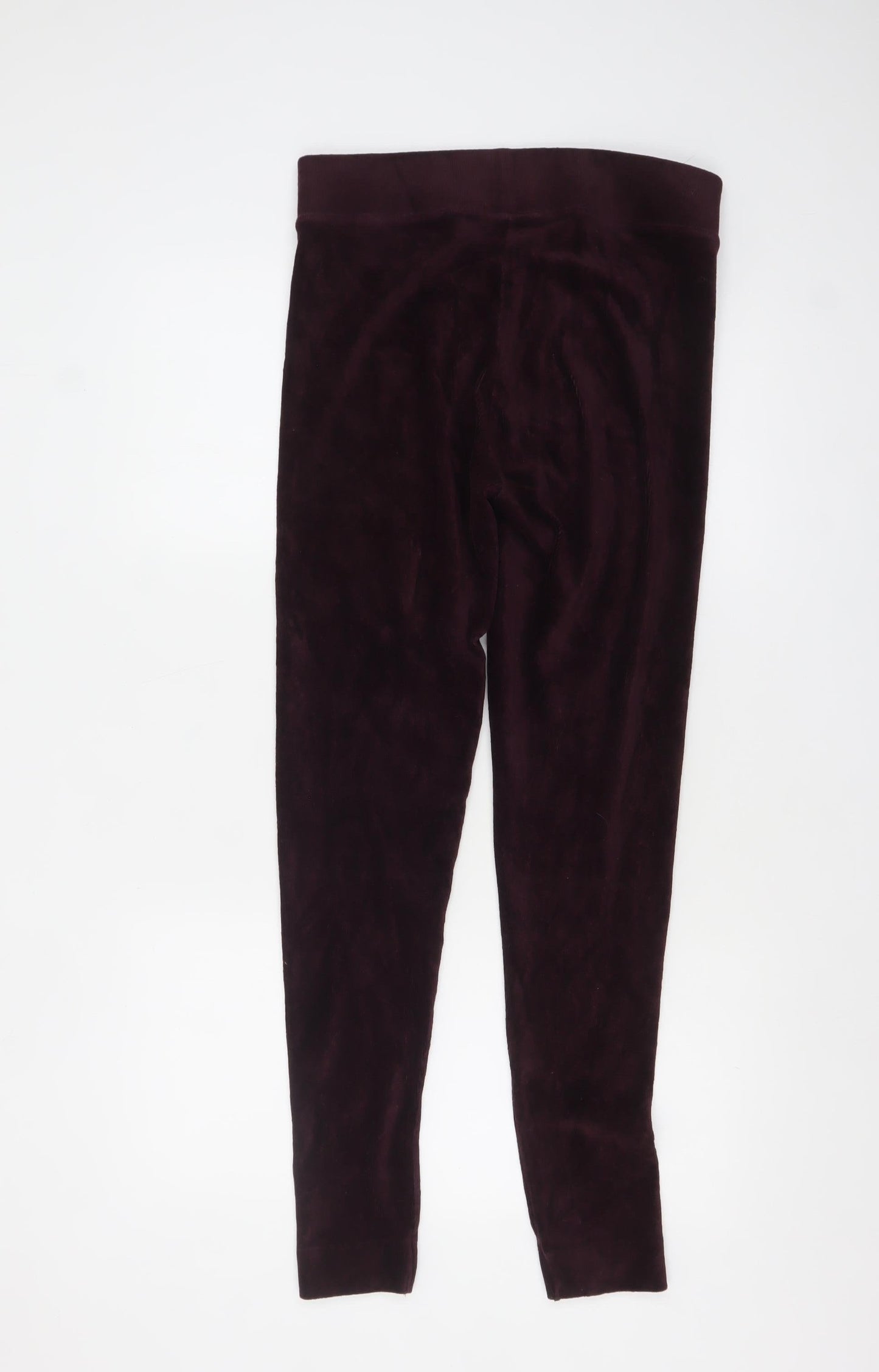 Marks and Spencer Women’s Purple Velour Leggings Size 12 Tall