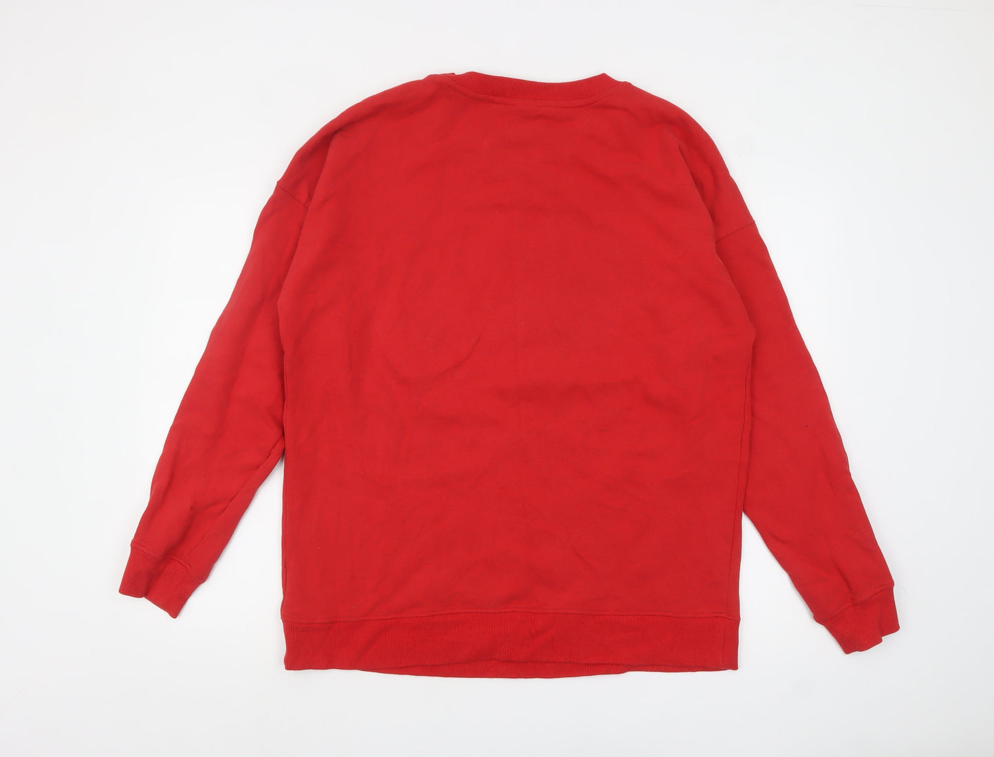 Next Women Red Christmas Minnie Sweatshirt XL Sequin Pullover