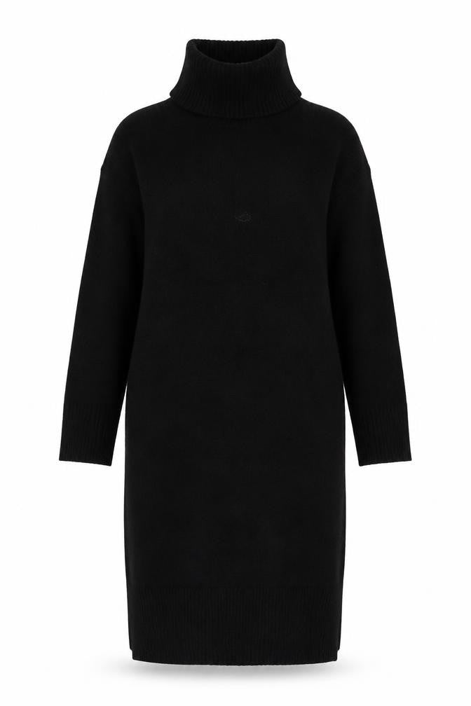 George Women’s Black Roll Neck Jumper Dress Size 12-14