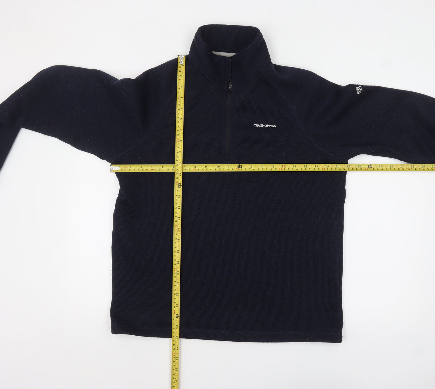 Craghoppers Men's Blue Fleece Half Zip Pullover Sweatshirt L
