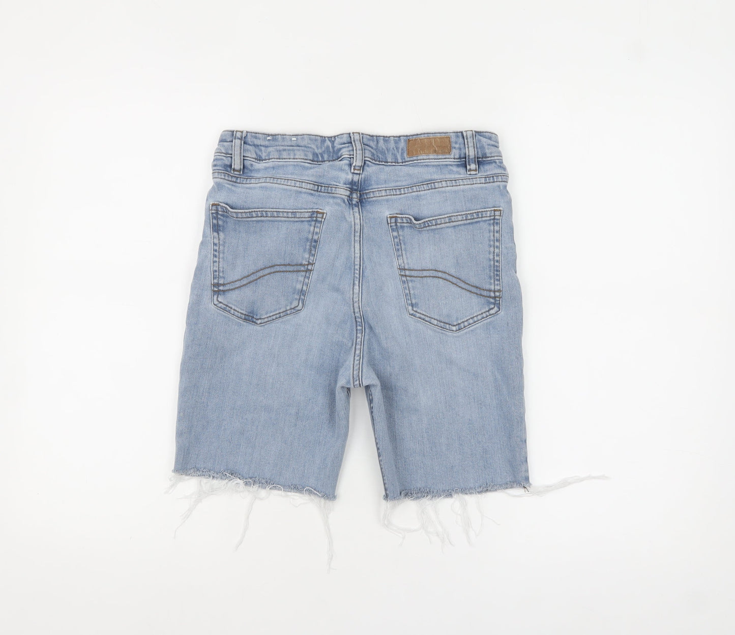 FatFace Women Blue 8R Cut-Off Denim Chesham Girlfriend Shorts