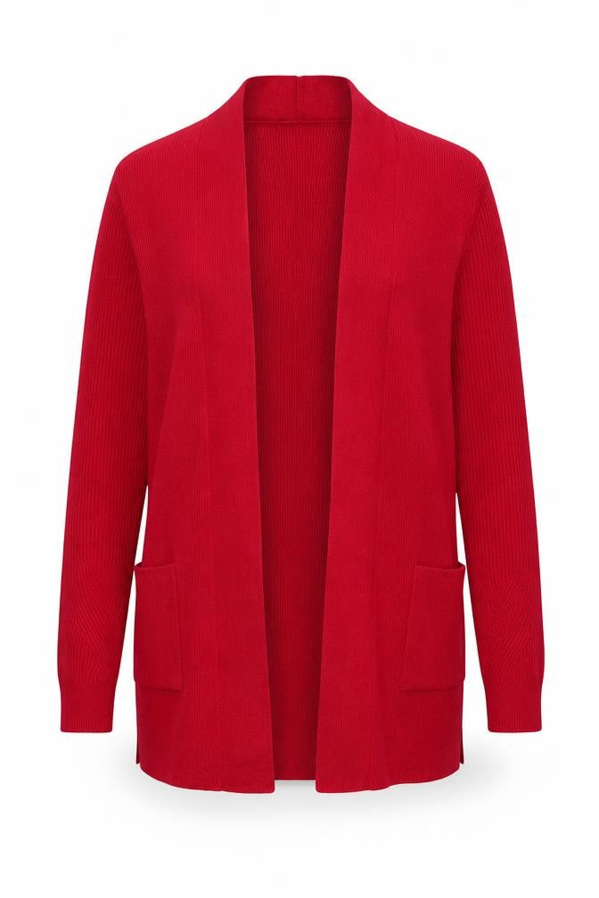 Marks & Spencer Women's Red Long Sleeve Knit Cardigan Size 6