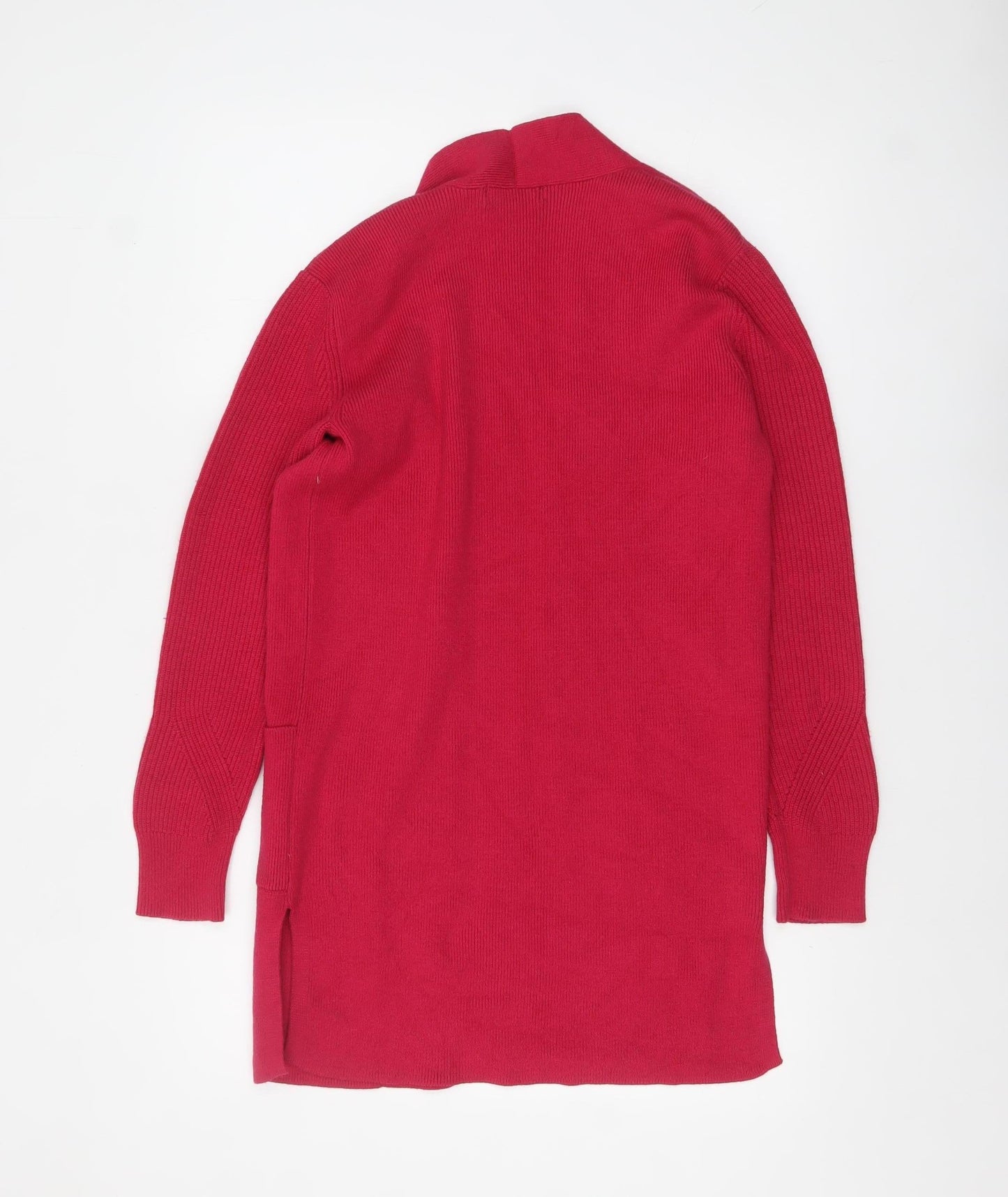 Marks and Spencer Women's Red Long Sleeve Knit Cardigan Size 6