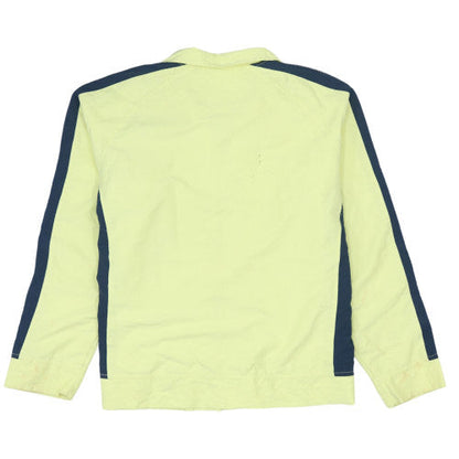 Reebok Womens Yellow Track Jacket Size 14 Full Zip Polyester