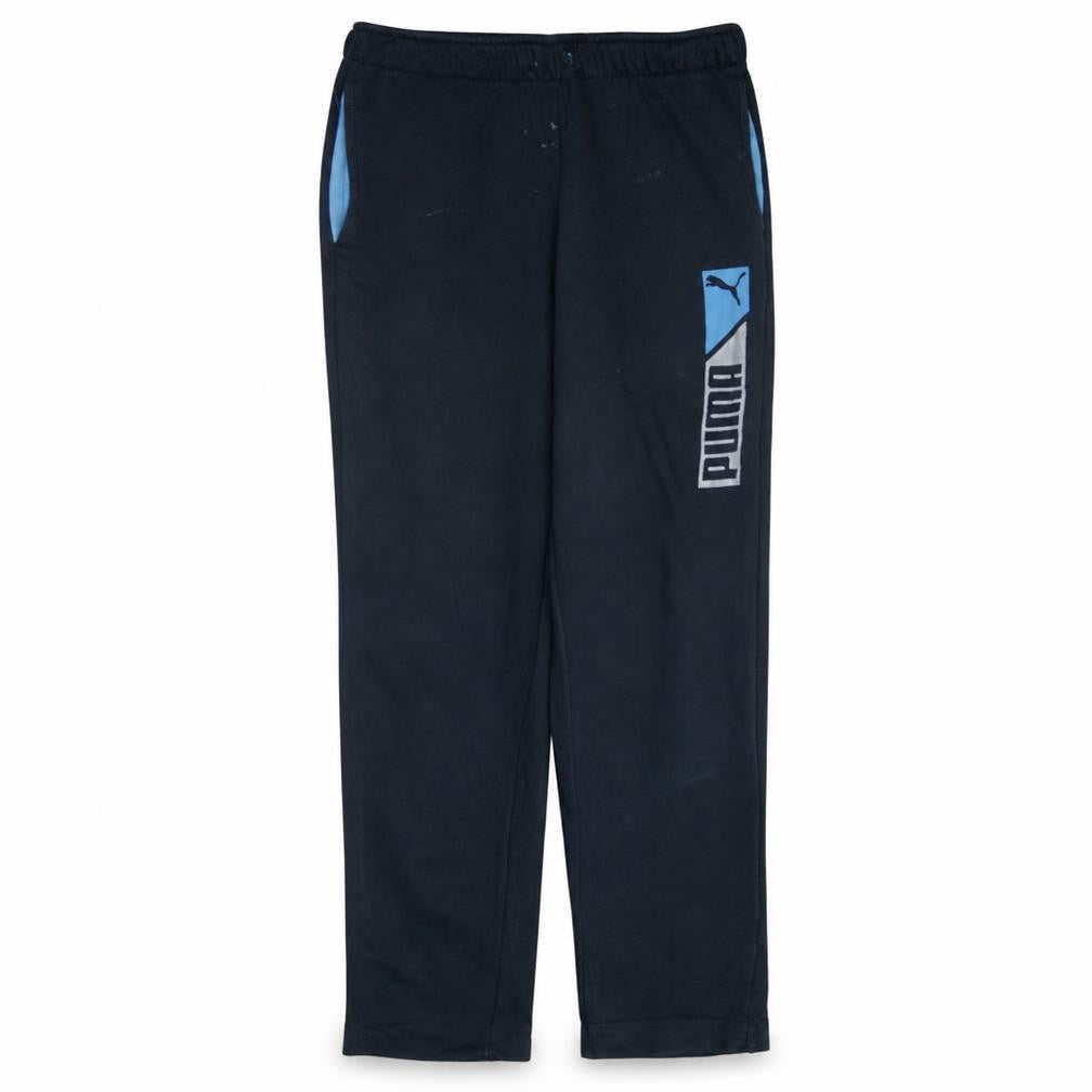 Puma Men's Black L Sweatpants with Logo and Pockets
