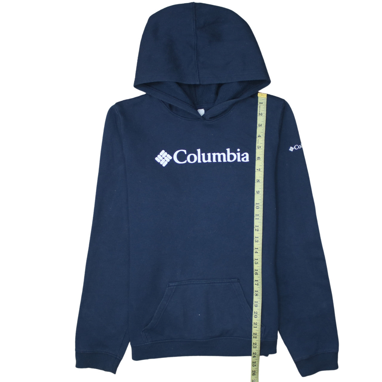 Columbia Women’s Navy Blue Pullover Hoodie Size M Cotton Blend Logo