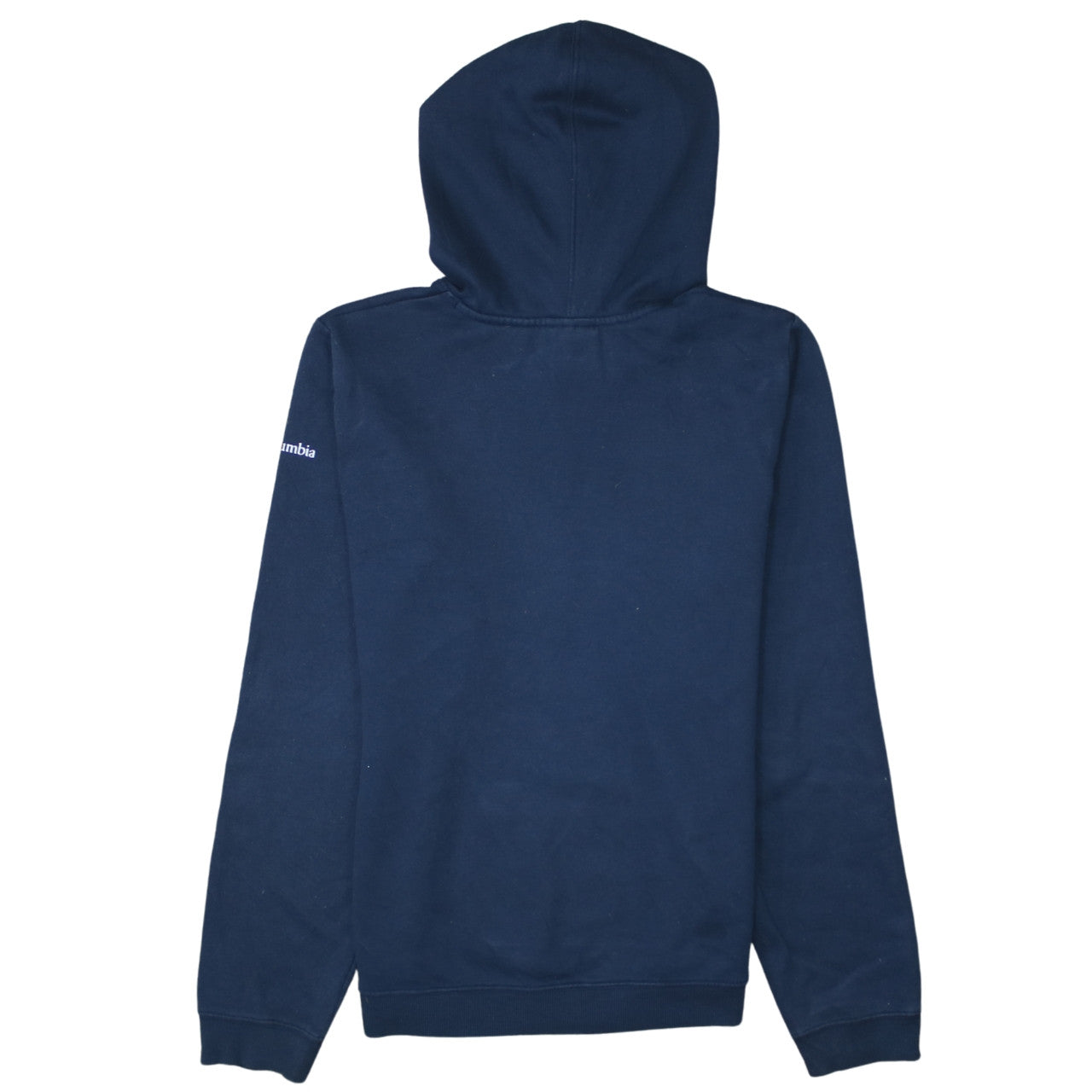 Columbia Women’s Navy Blue Pullover Hoodie Size M Cotton Blend Logo