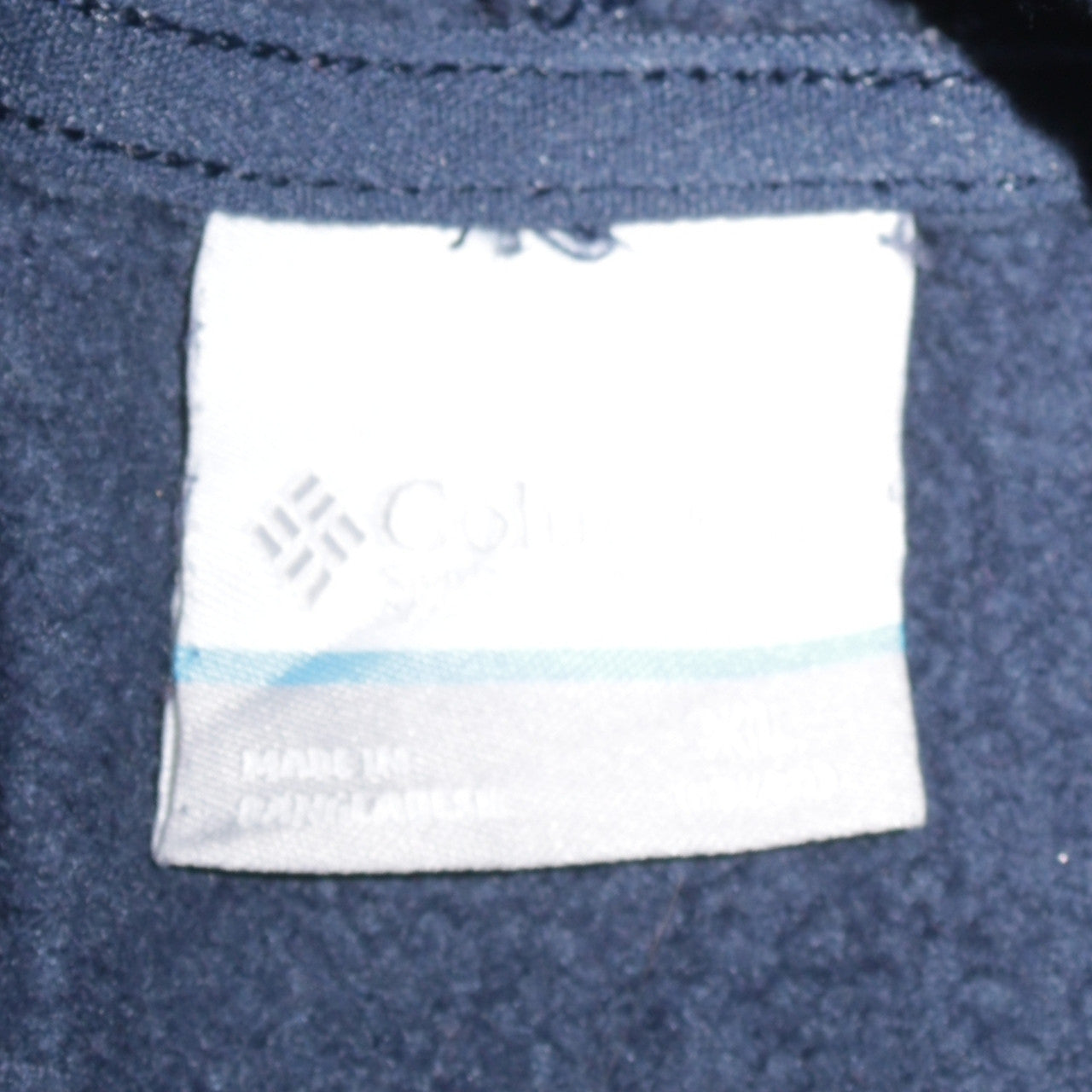 Columbia Women’s Navy Blue Pullover Hoodie Size M Cotton Blend Logo