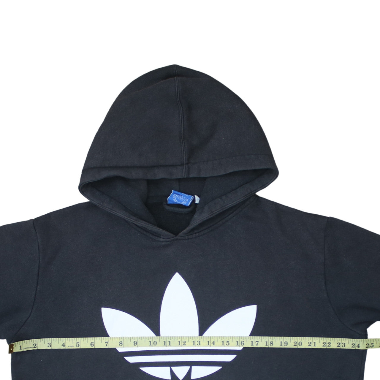 Adidas Mens Black XL Trefoil Pullover Hoodie Cotton Fleece