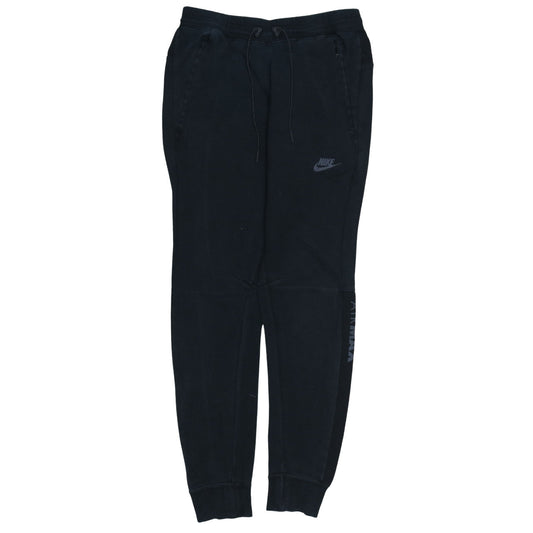 Nike Men's Black Joggers Small Regular Fit Fleece Sweatpants