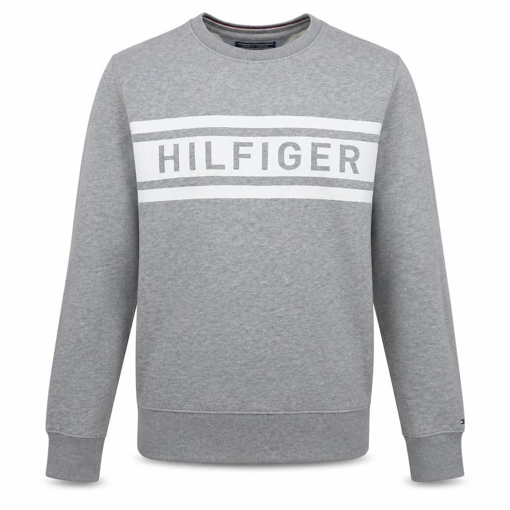 Tommy Hilfiger Men's Grey Logo Sweatshirt Small Classic Fit