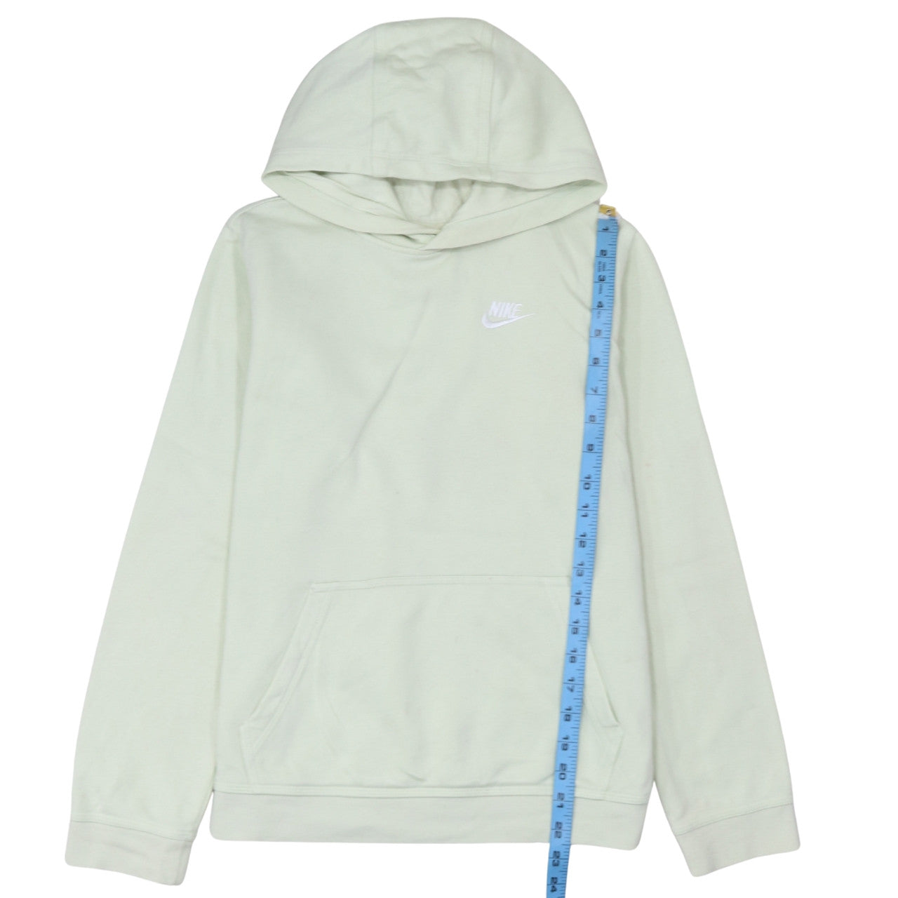 Nike Boys Ivory Pullover Hoodie XL Fleece Logo Lightweight Sweatshirt