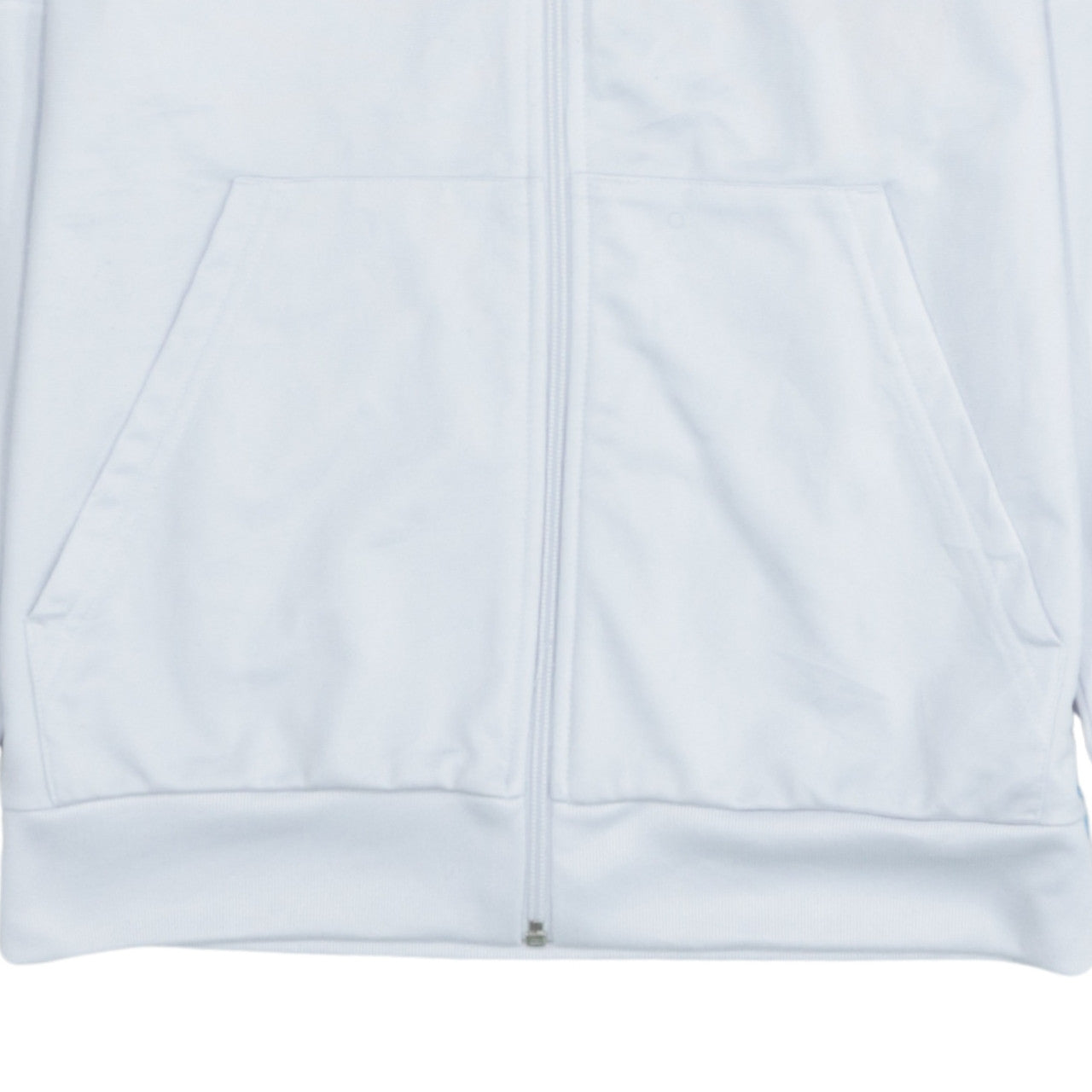 adidas Boys White 15-16 Years Track Jacket Full Zip Polyester Activewear