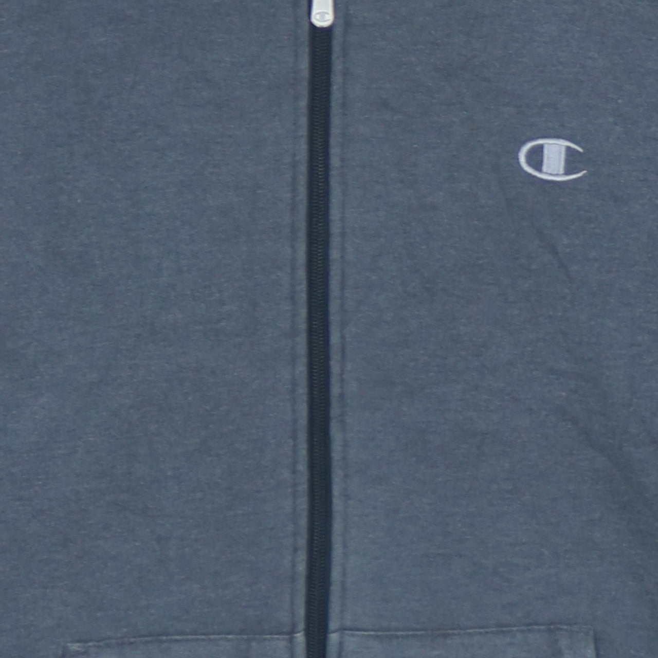 Champion Women’s Grey Full Zip Hoodie M Classic Fit Logo