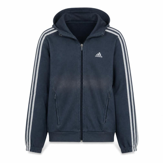 adidas Men’s Blue Track Jacket L Full Zip Hooded Sportswear