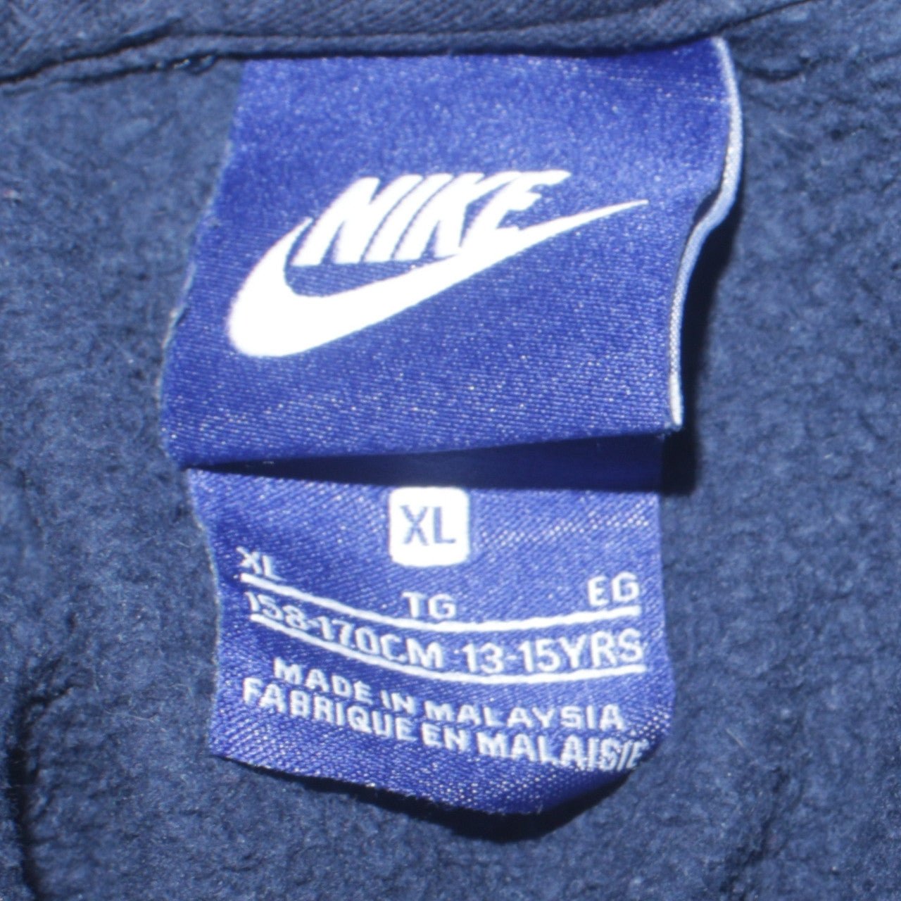 Nike Boys Blue XL 13-15 Years Pullover Fleece Hoodie Sweatshirt