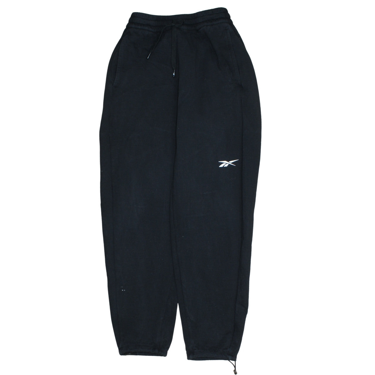 Reebok Women Black Small Jogger Sweatpants with Ankle Zip