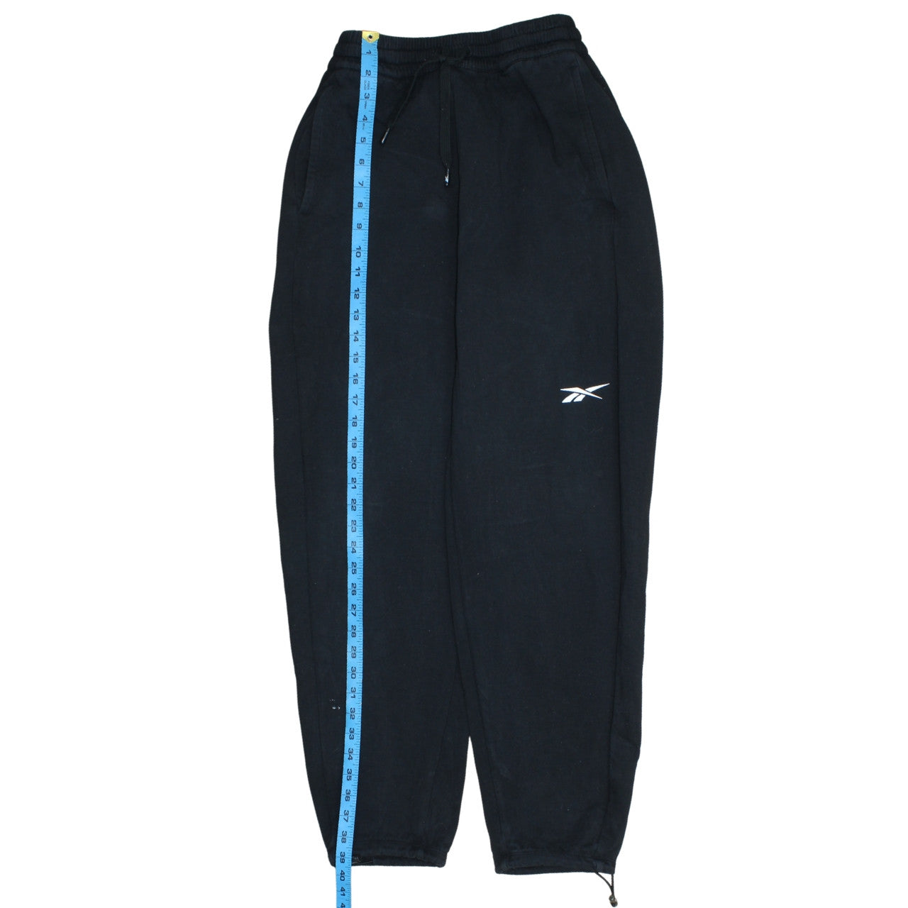 Reebok Women Black Small Jogger Sweatpants with Ankle Zip