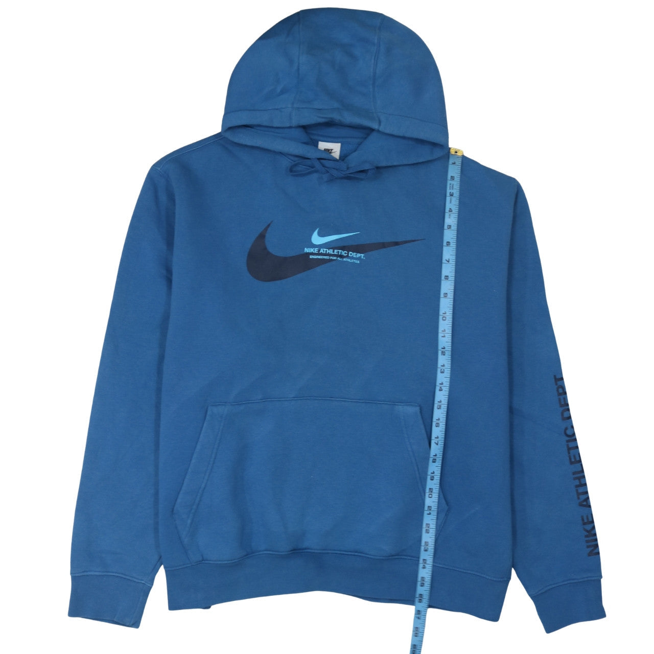 Nike Men's Blue XL Pullover Hoodie Athletic Dept Logo Sweatshirt