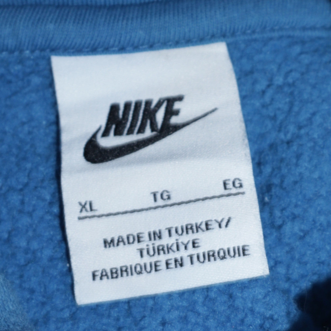Nike Men's Blue XL Pullover Hoodie Athletic Dept Logo Sweatshirt