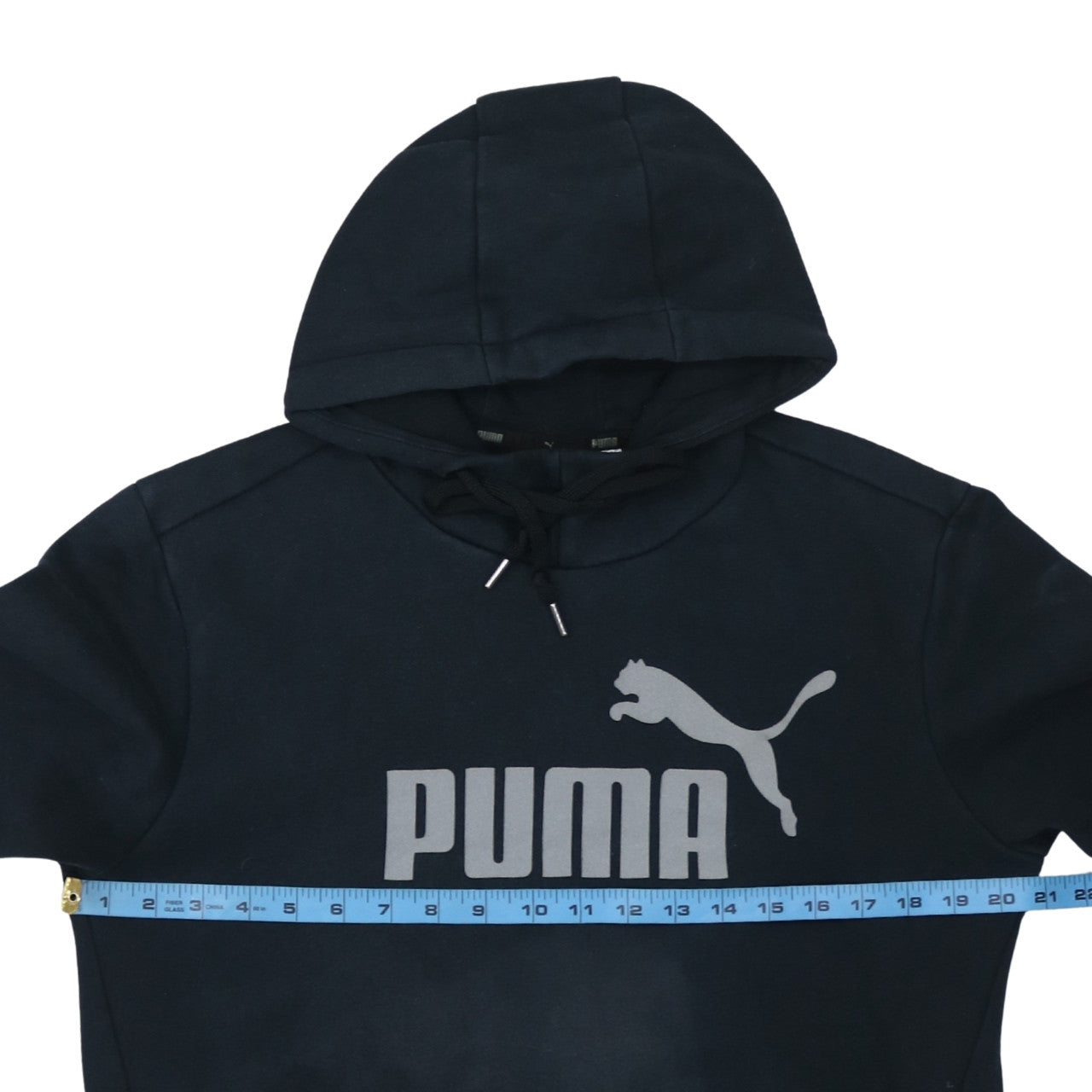 Puma Men's Black Regular Fit Pullover Hoodie Size S