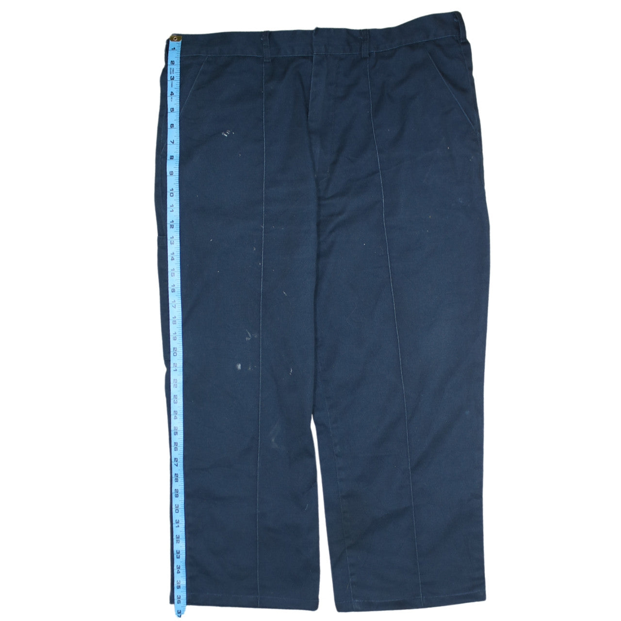 Dickies Men's Blue Work Cargo Trousers 38R Polyester Cotton Regular Fit