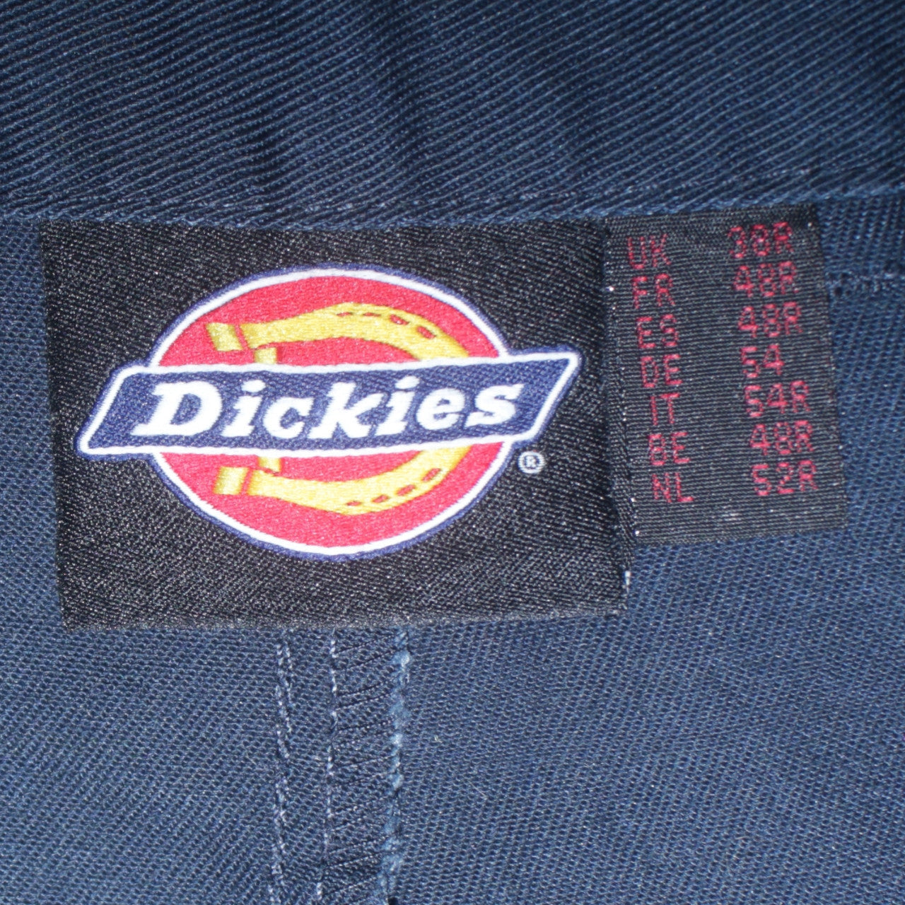 Dickies Men's Blue Work Cargo Trousers 38R Polyester Cotton Regular Fit