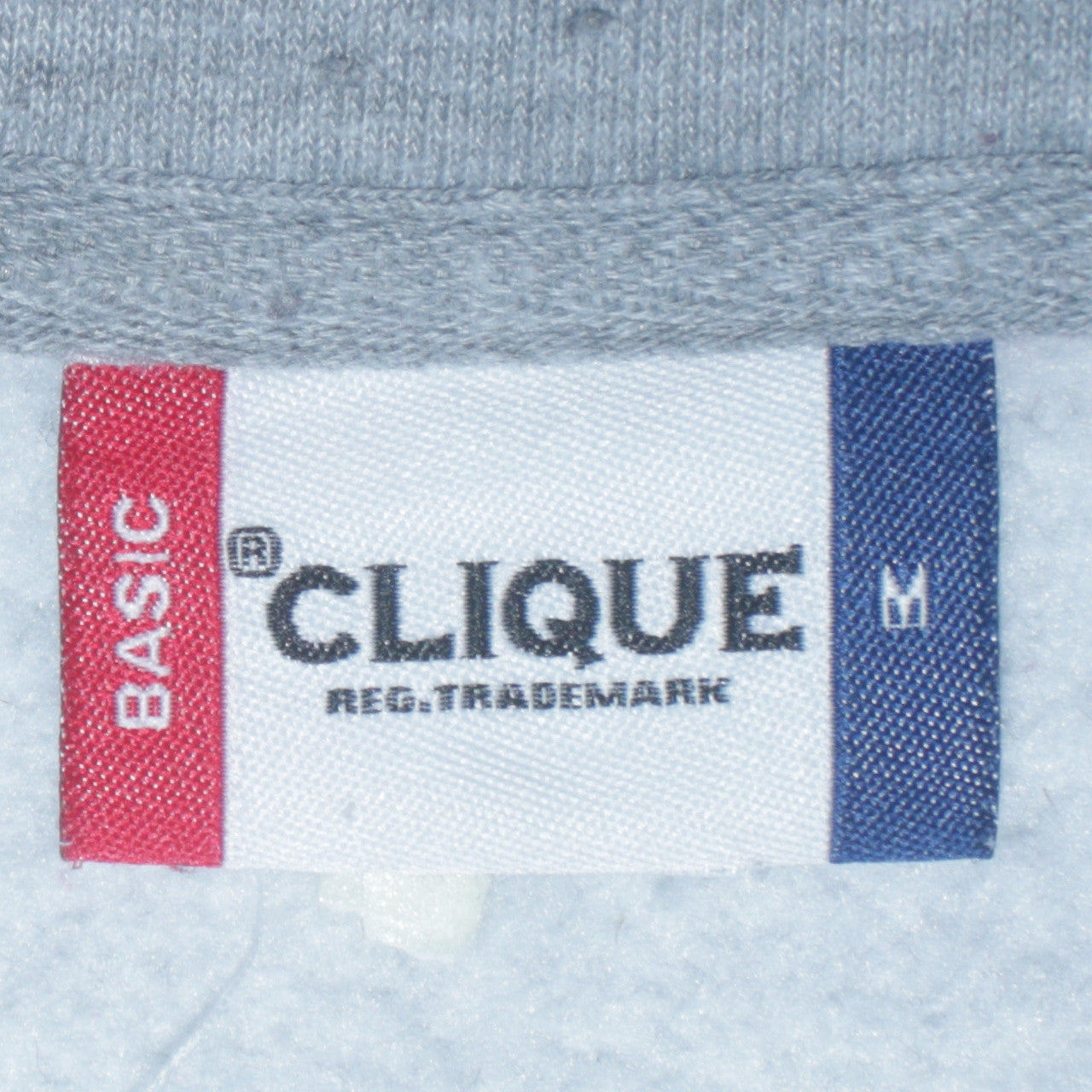 Clique Mens Grey 1/4 Zip Collared Sweatshirt Size M