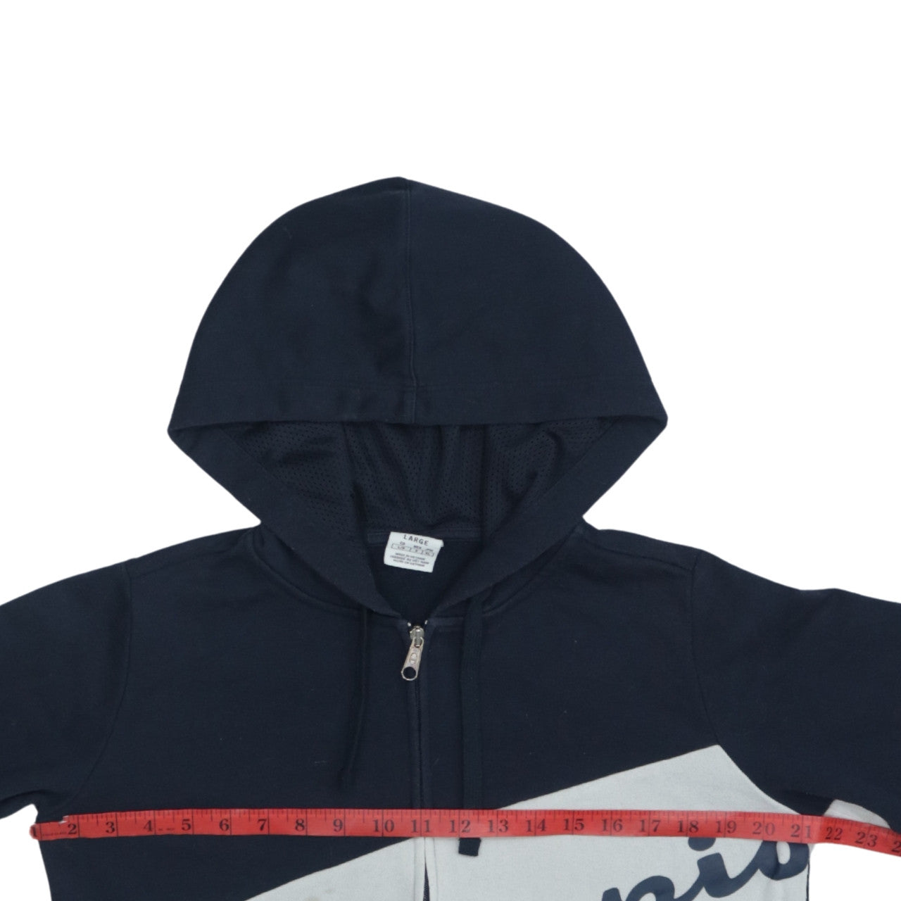 Champion Men's Blue Full Zip Hoodie Large Logo Sportswear