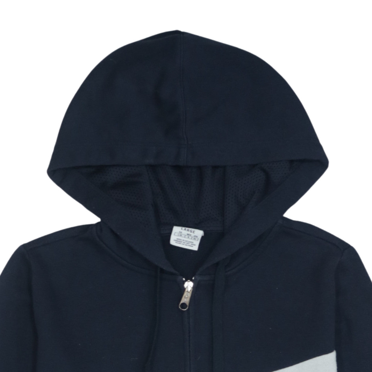 Champion Men's Blue Full Zip Hoodie Large Logo Sportswear