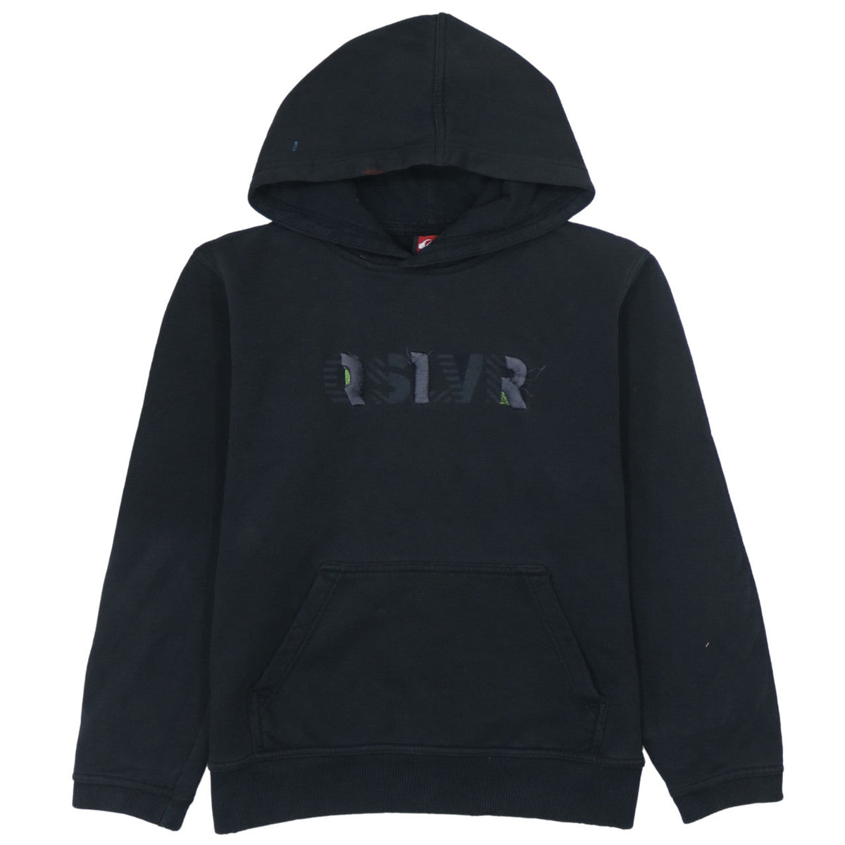 Quiksilver Boys Black Hoodie Pullover Fleece Graphic Print Size 14 Years