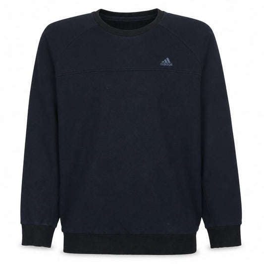 Adidas Men's Black Pullover Sweatshirt Size L Crew Neck Fleece