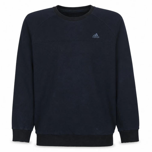 Adidas Men's Black Pullover Sweatshirt Size L Crew Neck Fleece