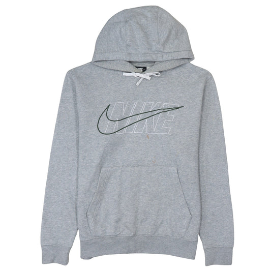 Nike Men's Grey Pullover Hoodie M Regular Fit Sports Style